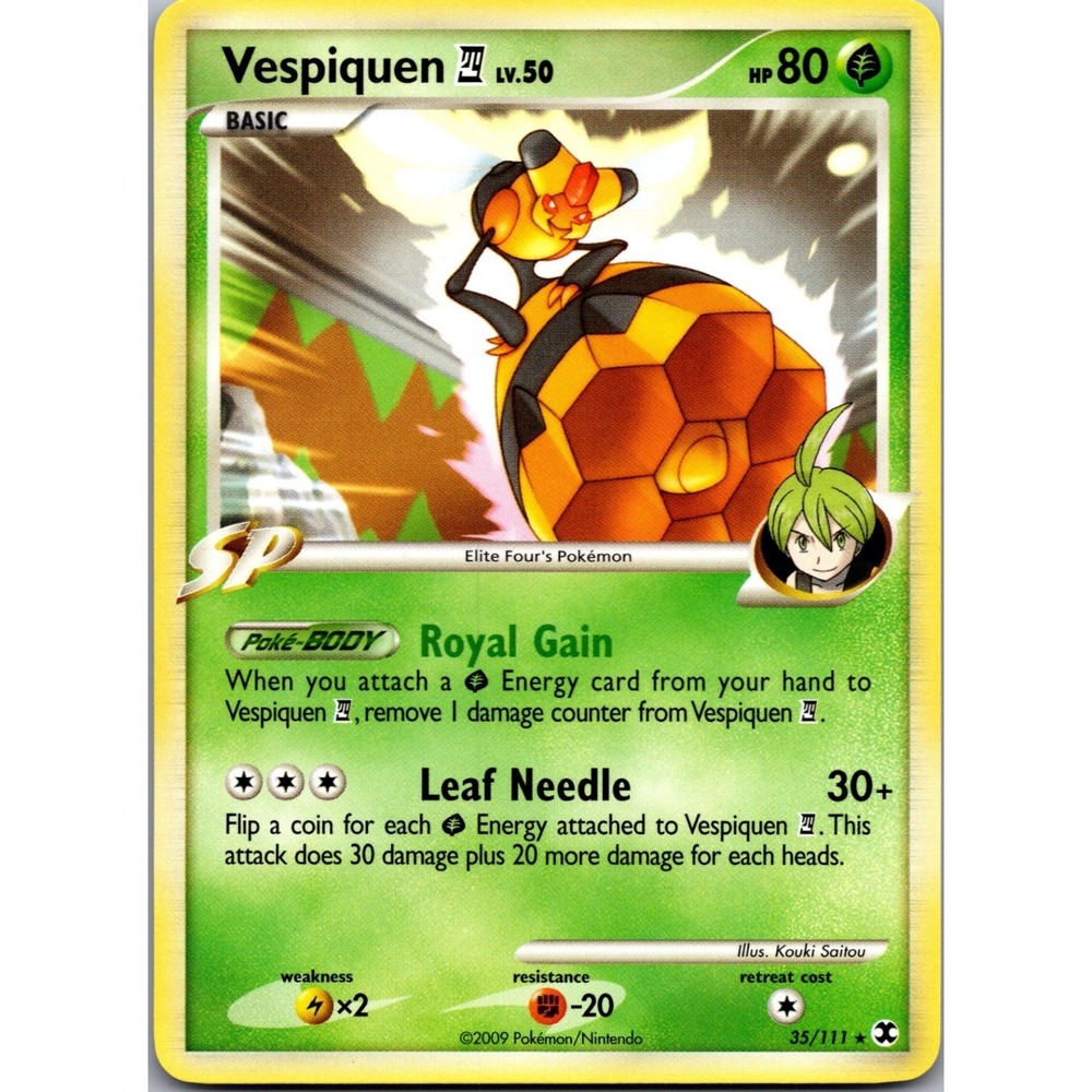 Vespiquen E4 Rare Rising Rivals 35/111 LP tcga+ Normal